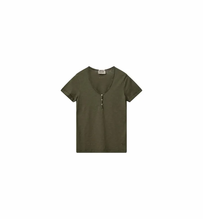 MOS MOSH Tees MMAstin Basic Tee Burnt Olive 8211 Women