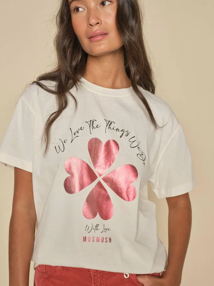 MOS MOSH Tees MMGirit OSS Tee Ecru 8211 Women