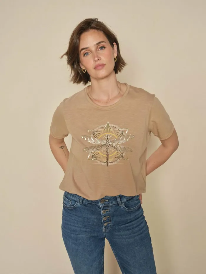 MOS MOSH Tees MMGull OSS Deco Tee Tannin 8211 Women