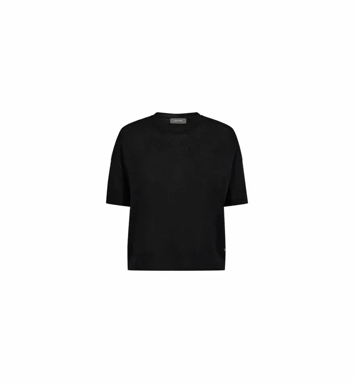 MOS MOSH Tees MMSwann OSS Flora Tee Black 8211 Women