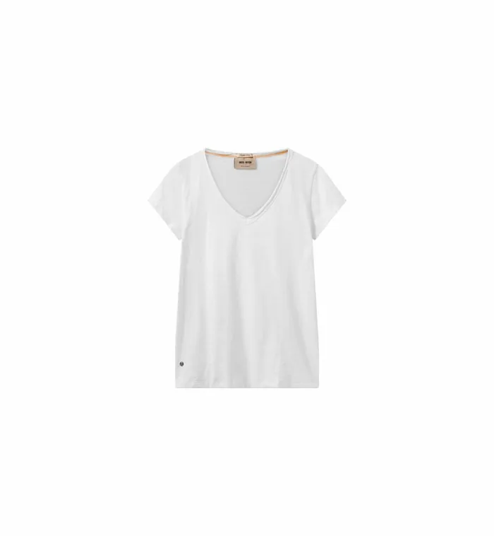 MOS MOSH Tees MMTulli VSS Basic Tee White 8211 Women MOS MOSH Tees MMTulli VSS Basic Tee White 8211 Women