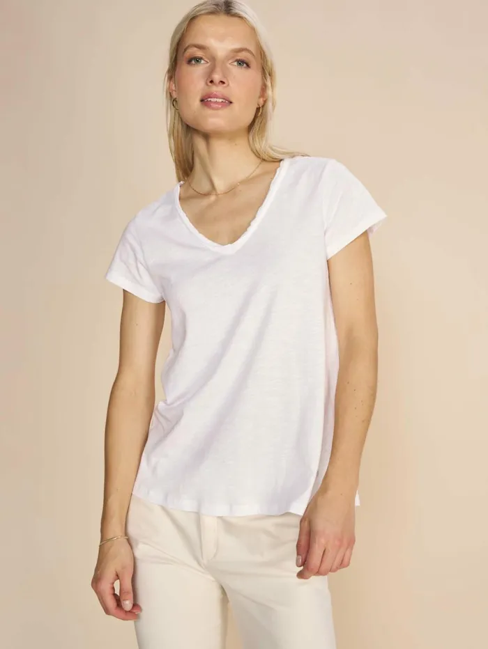 MOS MOSH Tees MMTulli VSS Basic Tee White 8211 Women MOS MOSH Tees MMTulli VSS Basic Tee White 8211 Women