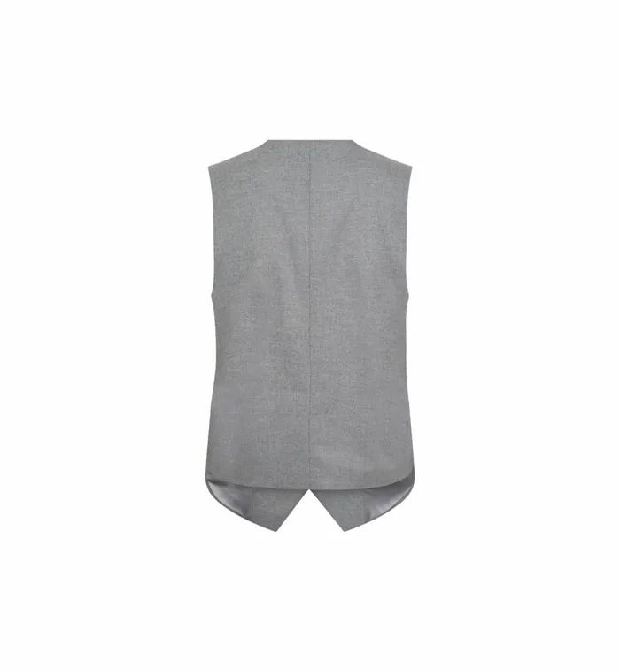 MOS MOSH Waistcoats MMElene Caia Vest Sharkskin 8211 Women MOS MOSH Waistcoats MMElene Caia Vest Sharkskin 8211 Women