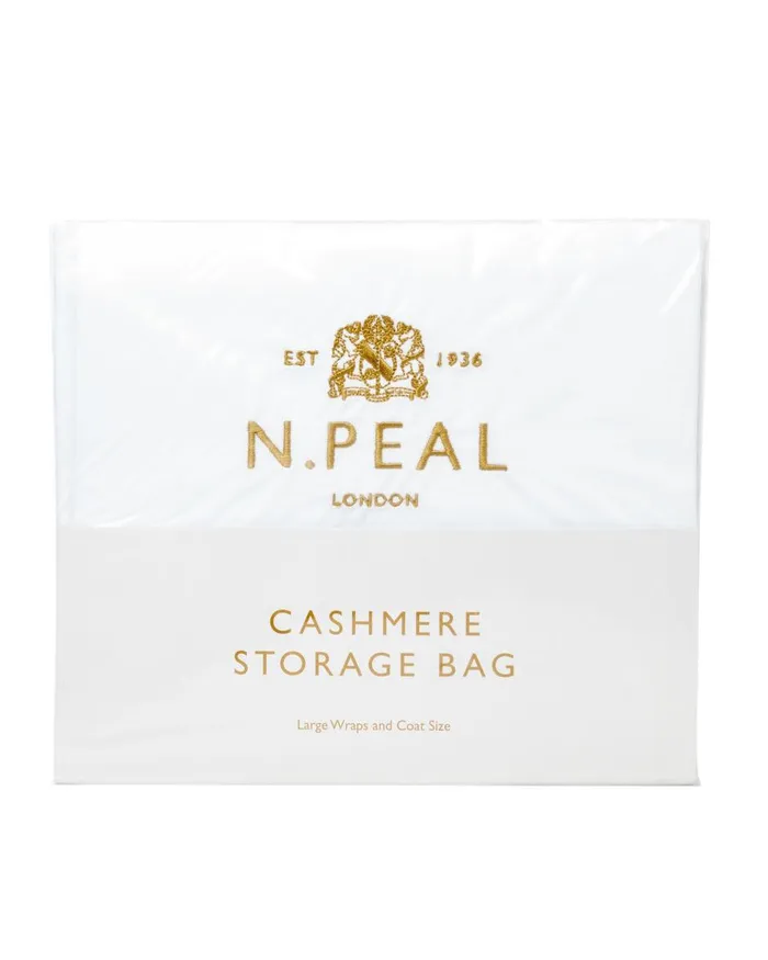 NPeal Cashmere Care WomenMen Large Storage Bag In White