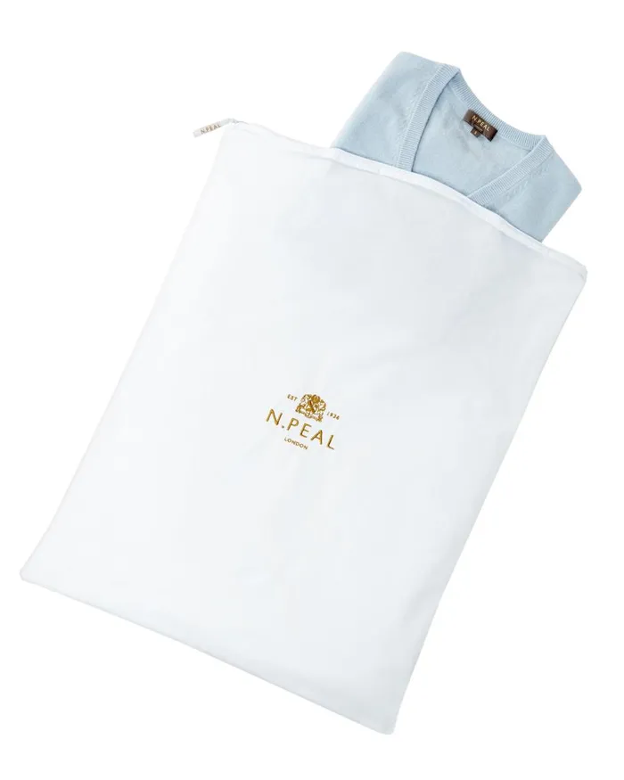 NPeal Cashmere Care WomenMen Large Storage Bag In White