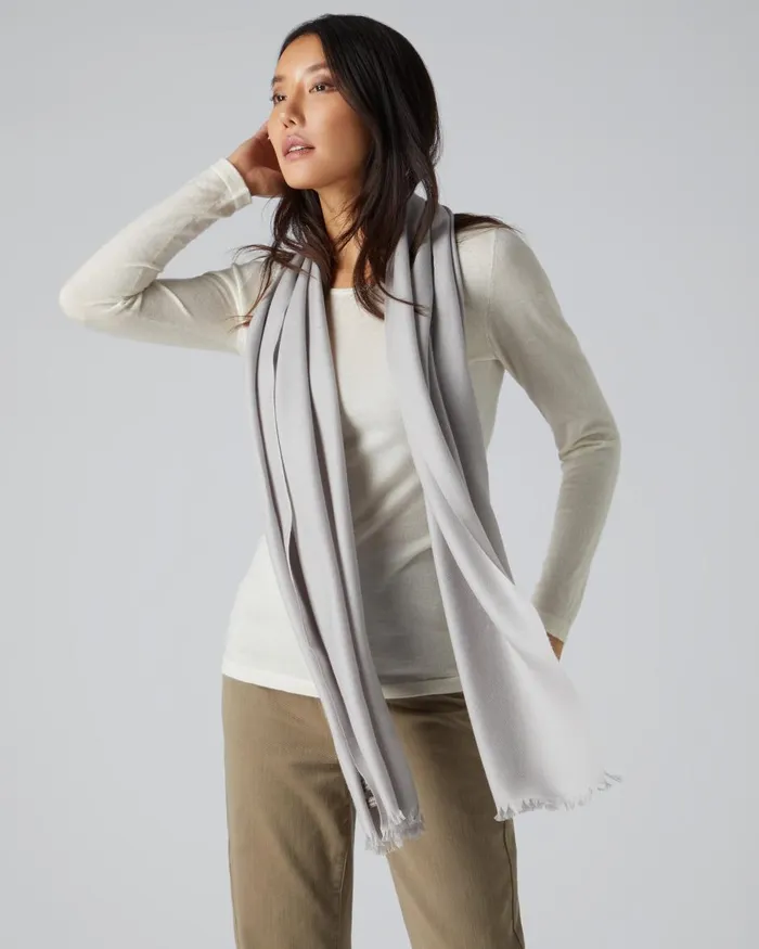 NPeal Cashmere Scarves Women Pashmina Cashmere Stole In Fumo Grey