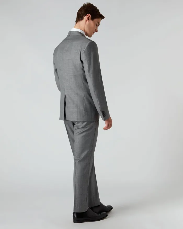 NPeal Coats and Jackets Men Woven 3 Piece Suit In Grey