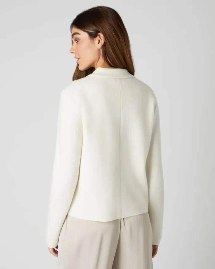NPeal Coats and Jackets Women Collared Milano Cashere Jacket In New Ivory White