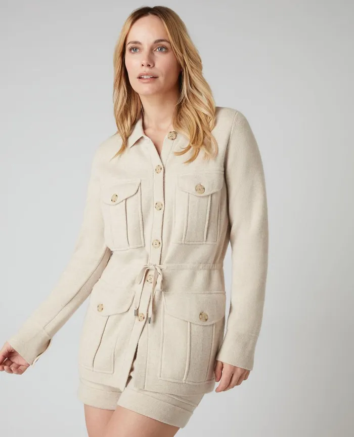 NPeal Coats and Jackets Women Safari Jacket In Ecru White