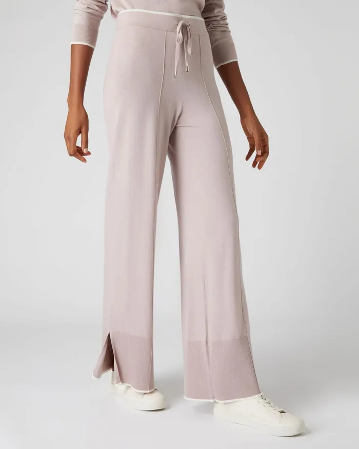 NPeal Leggings and Trousers Women Cotton Cashmere Trousers In Dune Pink