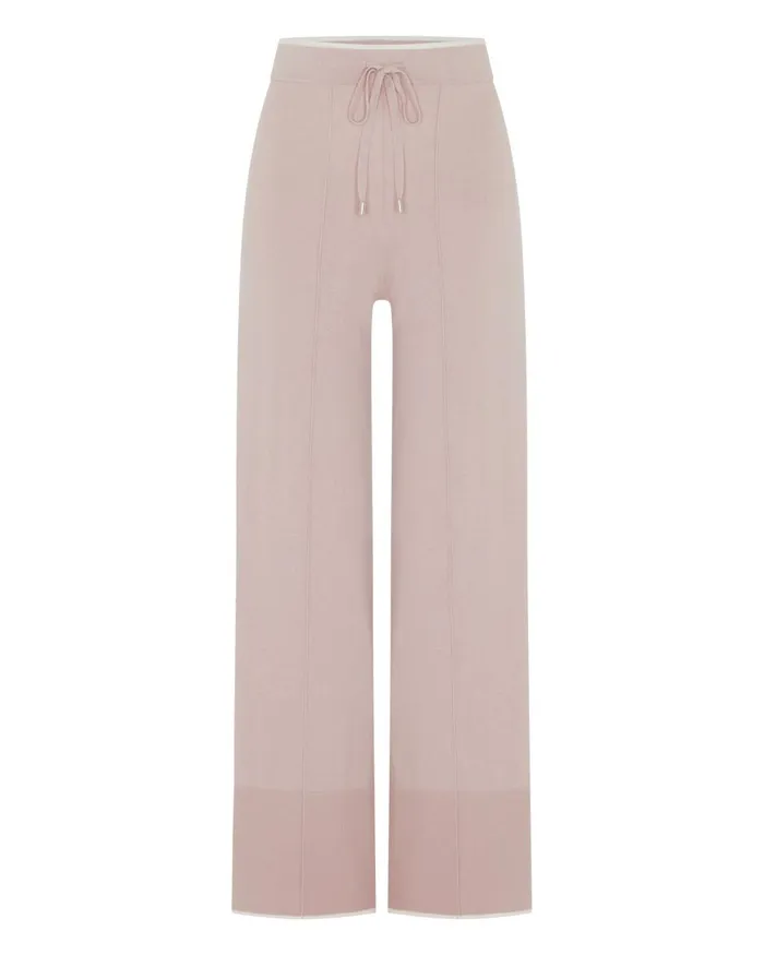 NPeal Leggings and Trousers Women Cotton Cashmere Trousers In Dune Pink