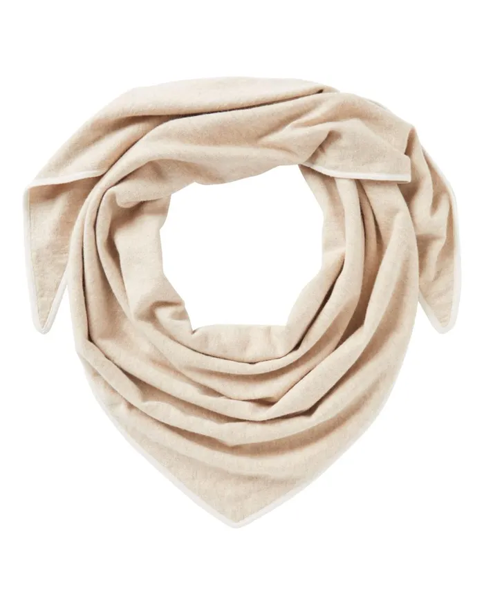 NPeal Scarves MenWomen Unisex Cotton Cashmere Scarf In Sandstone Brown