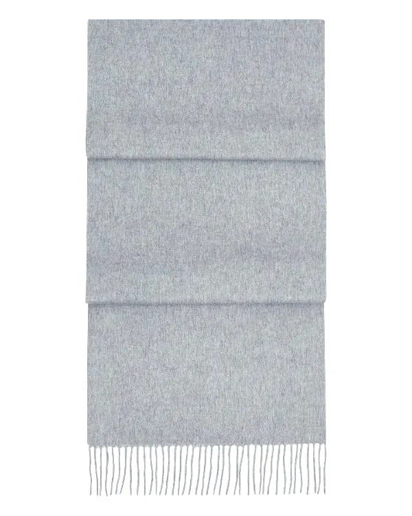 NPeal Scarves MenWomen Unisex Woven Cashmere Scarf In Flannel Grey