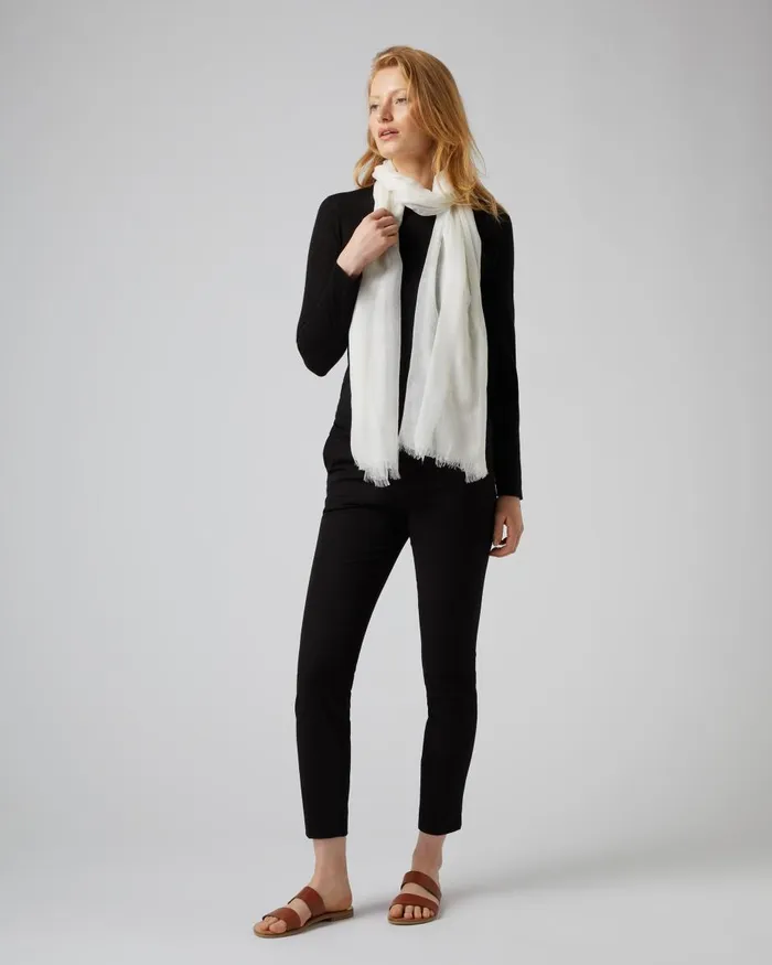NPeal Tops and TShirts Women Superfine Long Sleeve Cashmere Top In Black