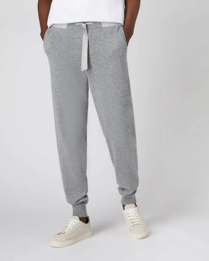 NPeal Trousers and Shorts Men Cashmere Pants In Flannel Grey