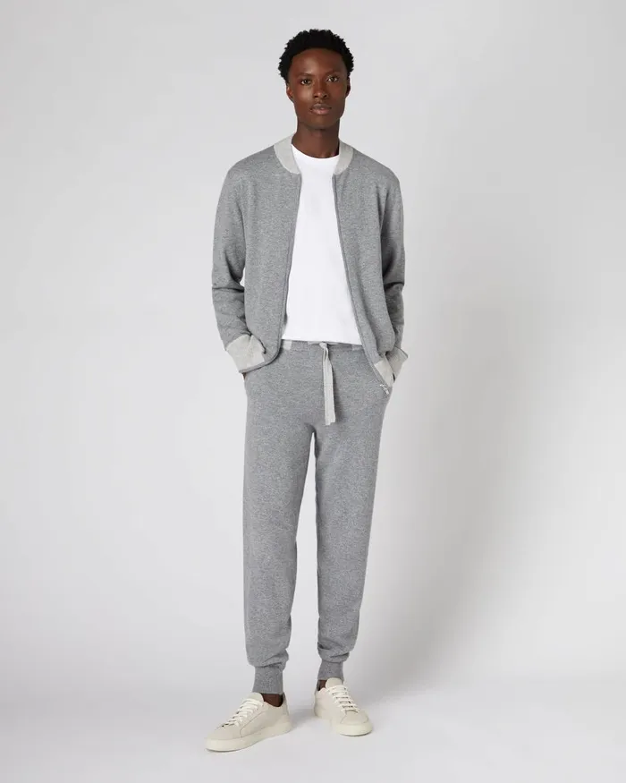 NPeal Trousers and Shorts Men Cashmere Pants In Flannel Grey