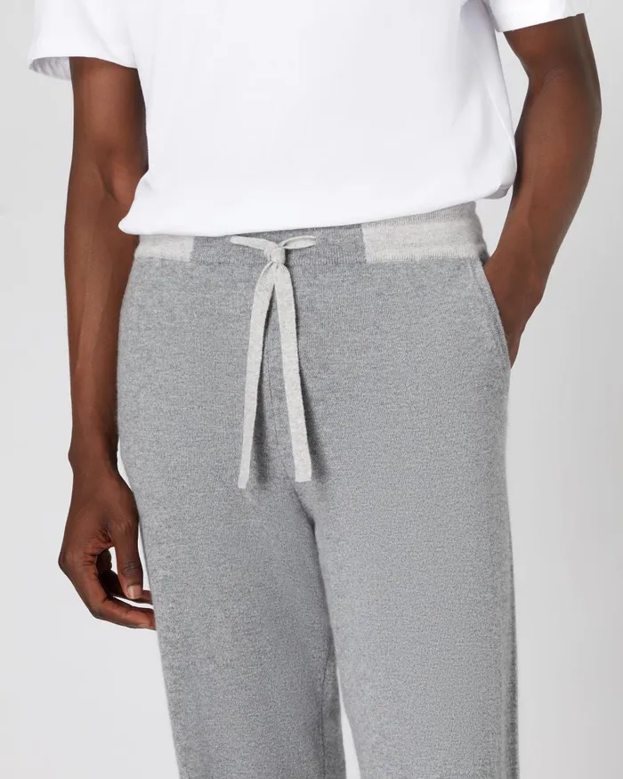 NPeal Trousers and Shorts Men Cashmere Pants In Flannel Grey