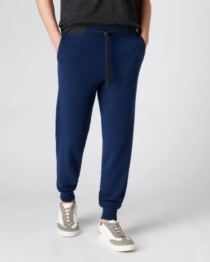 NPeal Trousers and Shorts Men Cashmere Pants In French Blue