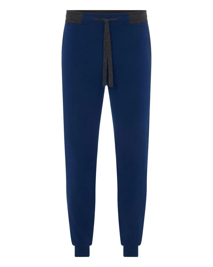 NPeal Trousers and Shorts Men Cashmere Pants In French Blue