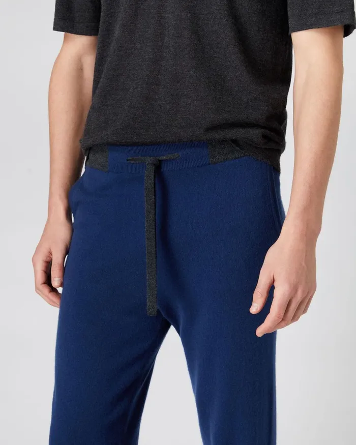 NPeal Trousers and Shorts Men Cashmere Pants In French Blue