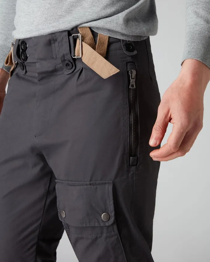 NPeal Trousers and Shorts Men Combat Trousers In Grey