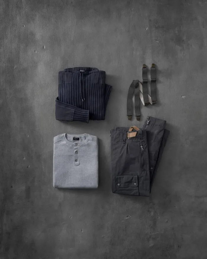NPeal Trousers and Shorts Men Combat Trousers In Grey
