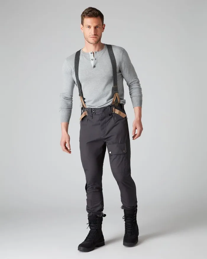 NPeal Trousers and Shorts Men Combat Trousers In Grey