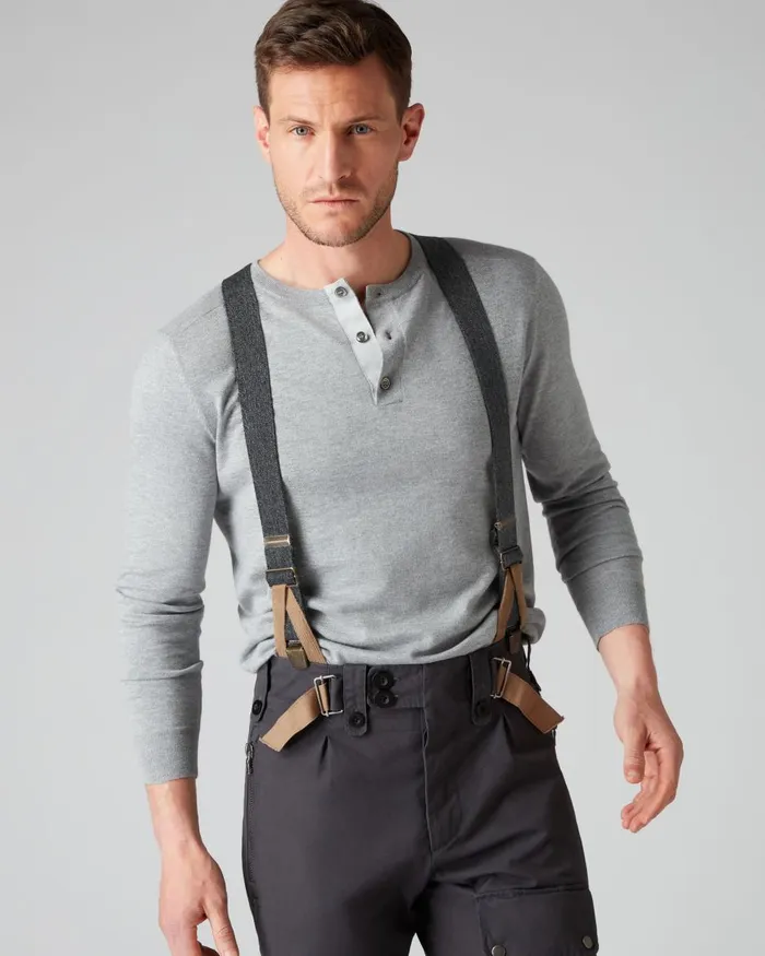 NPeal Trousers and Shorts Men Combat Trousers In Grey