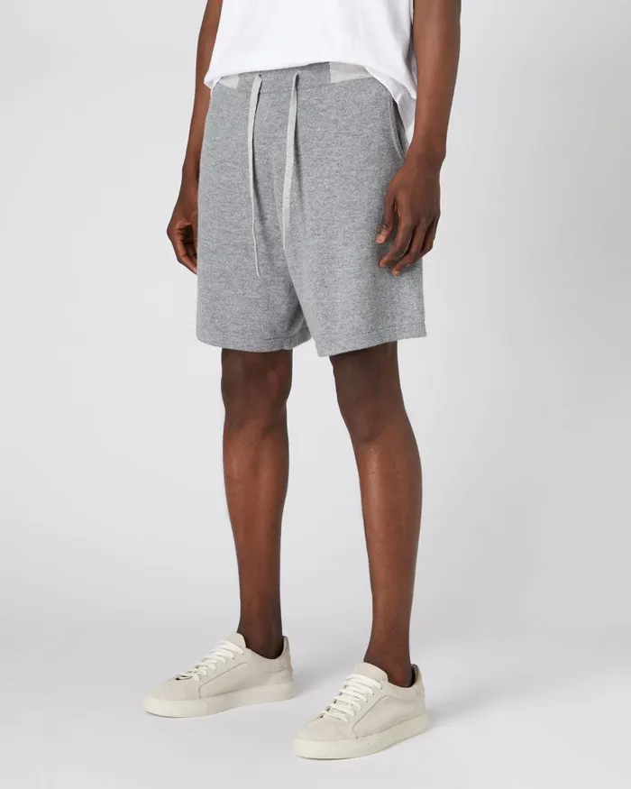 NPeal Trousers and Shorts Men Relaxed Cashmere Jogger Shorts In Flannel Grey