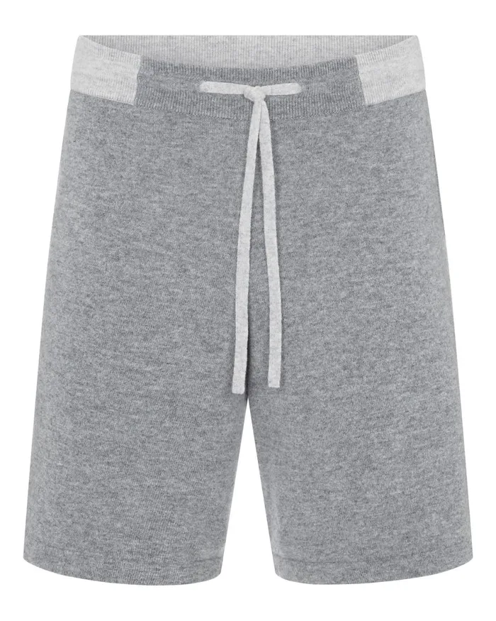 NPeal Trousers and Shorts Men Relaxed Cashmere Jogger Shorts In Flannel Grey
