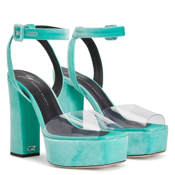 New Betty Plexi Blue Women Giuseppe Zanotti Sandals