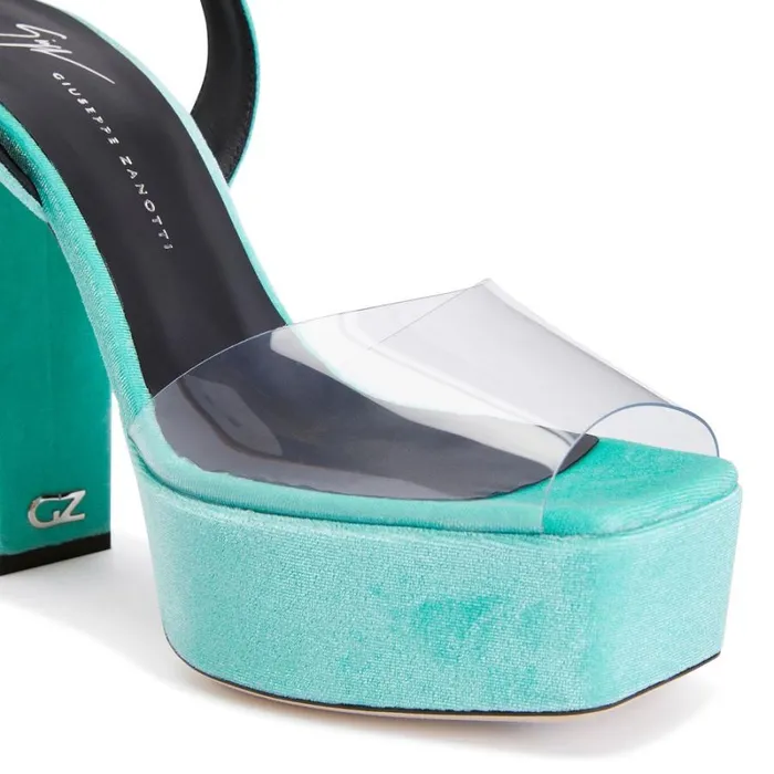 New Betty Plexi Blue Women Giuseppe Zanotti Sandals