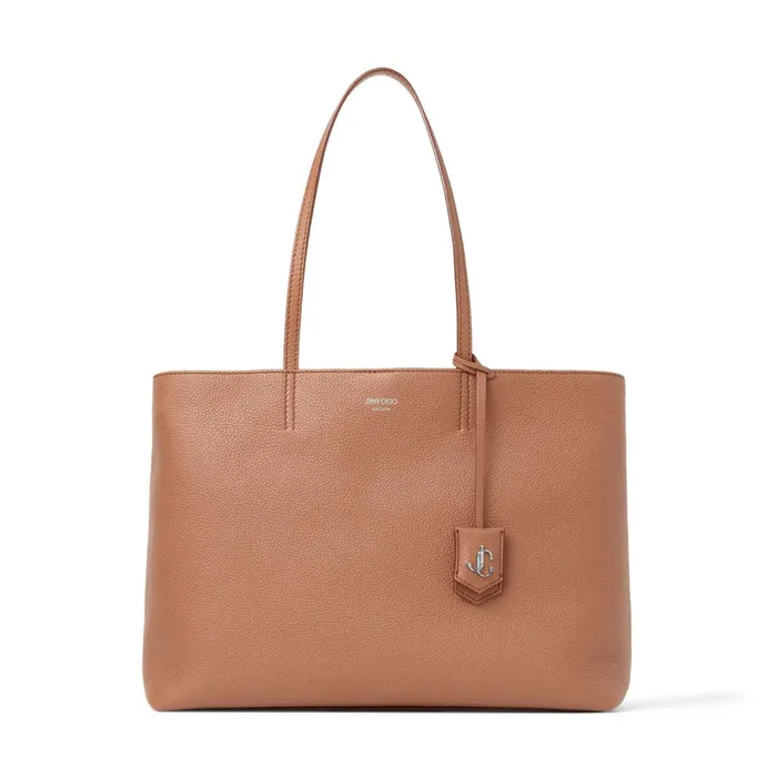 Nine2Five EW Cuoio Grained Calf Leather Tote Handbag With Jc Emblem Cuoio Women JIMMY CHOO Totes and Hobo Bags Nine2Five EW Cuoio Grained Calf Leather Tote Handbag With Jc Emblem Cuoio Women JIMMY CHOO Totes and Hobo Bags