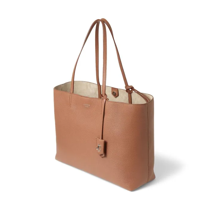 Nine2Five EW Cuoio Grained Calf Leather Tote Handbag With Jc Emblem Cuoio Women JIMMY CHOO Totes and Hobo Bags Nine2Five EW Cuoio Grained Calf Leather Tote Handbag With Jc Emblem Cuoio Women JIMMY CHOO Totes and Hobo Bags