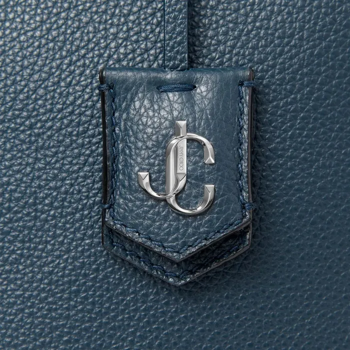 Nine2Five EW Ink Grained Calf Leather Tote Handbag With Jc Emblem Ink Women JIMMY CHOO Totes and Hobo Bags Nine2Five EW Ink Grained Calf Leather Tote Handbag With Jc Emblem Ink Women JIMMY CHOO Totes and Hobo Bags