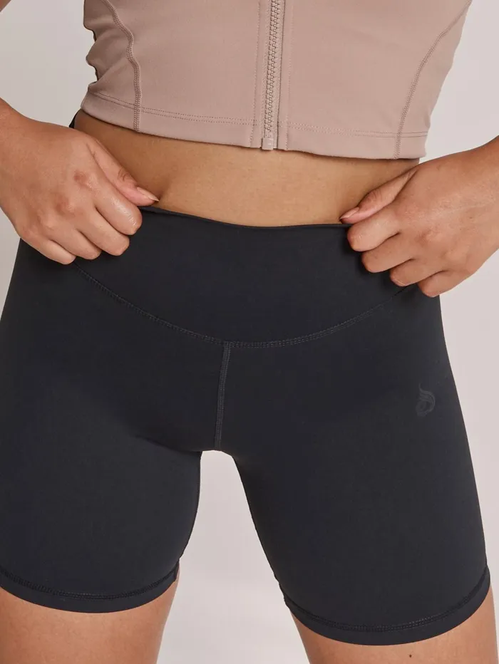 NKD Arch MidLength Shorts 8211 Black Women Ryderwear Gym Shorts