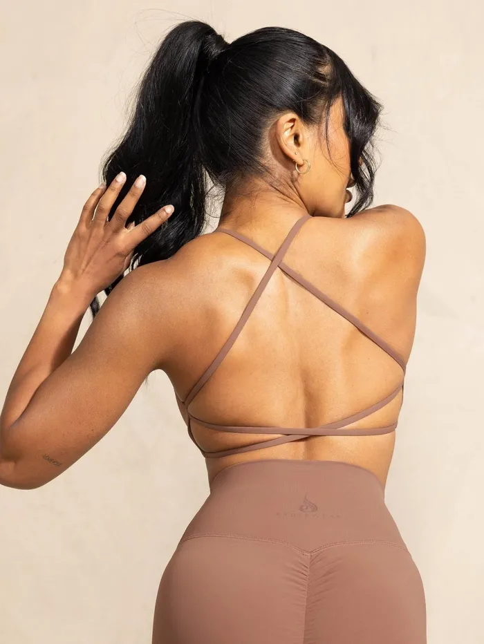 NKD Embody Sports Crop 8211 Mocha Women Ryderwear Sports Bras