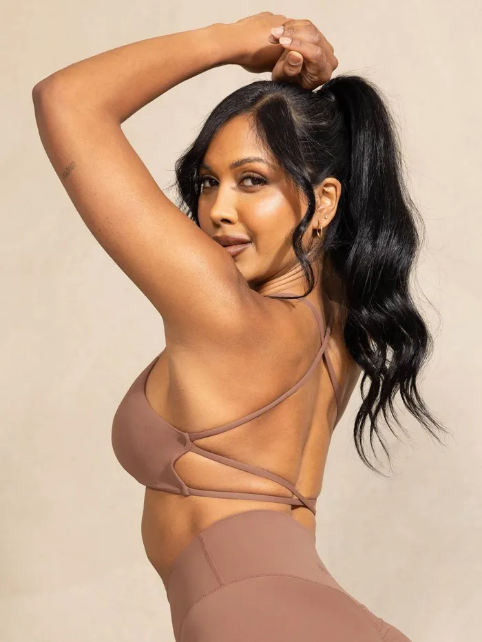 NKD Embody Sports Crop 8211 Mocha Women Ryderwear Sports Bras