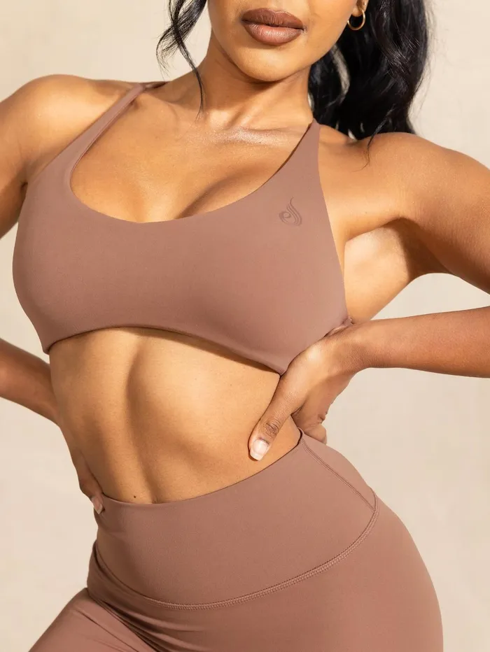 NKD Embody Sports Crop 8211 Mocha Women Ryderwear Sports Bras