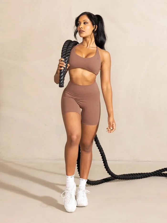 NKD Embody Sports Crop 8211 Mocha Women Ryderwear Sports Bras