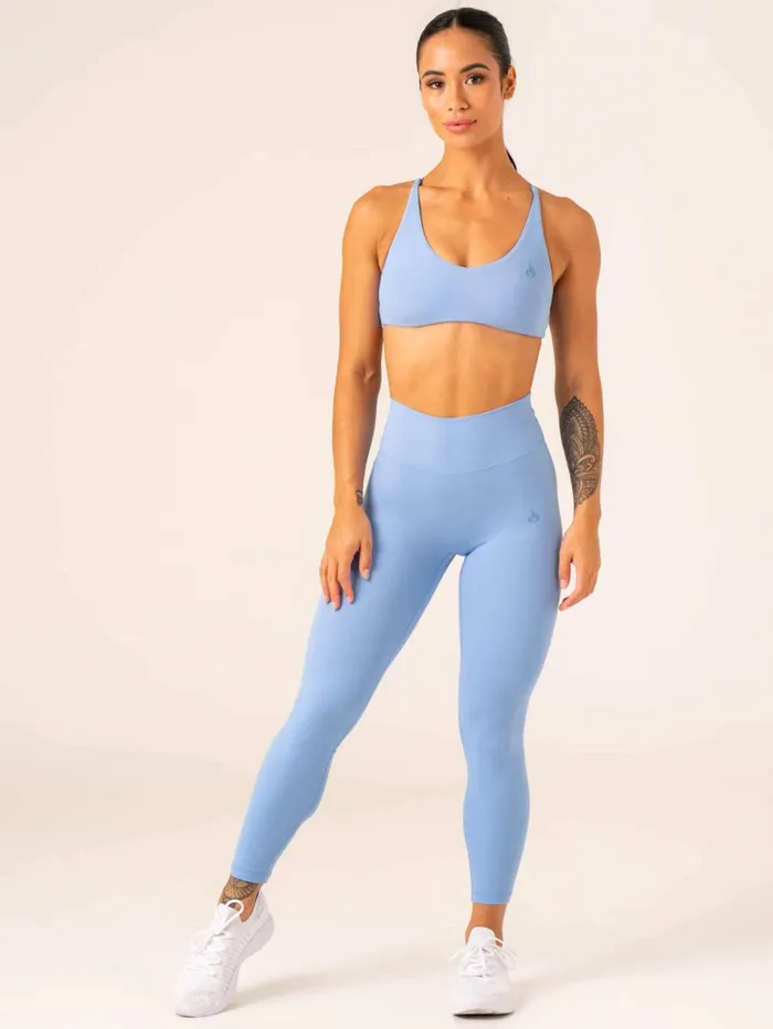 NKD High Waisted Scrunch Leggings 8211 Blue Women Ryderwear Leggings