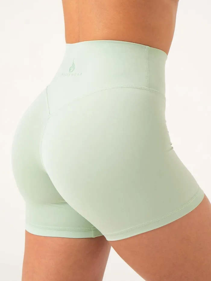 NKD High Waisted Shorts 8211 Cucumber Women Ryderwear Gym Shorts