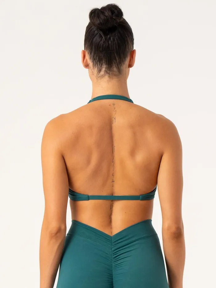 NKD Stonewash Halter Sports Bra 8211 Emerald Stonewash Women Ryderwear Sports Bras NKD Stonewash Halter Sports Bra 8211 Emerald Stonewash Women Ryderwear Sports Bras