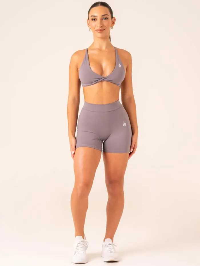 NKD Twist Sports Bra 8211 Charcoal Women Ryderwear Sports Bras