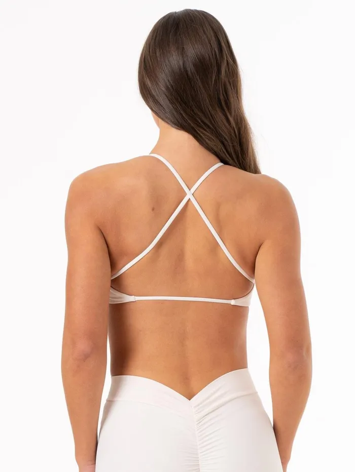 NKD Twist Sports Bra 8211 Ivory Women Ryderwear Sports Bras