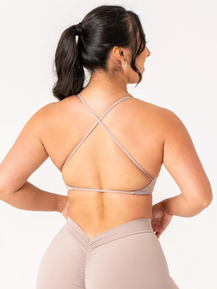 NKD Twist Sports Bra 8211 Taupe Women Ryderwear Sports Bras