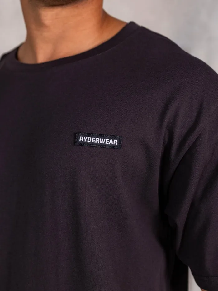 NRG Oversized TShirt 8211 Faded Black Men Ryderwear Tops