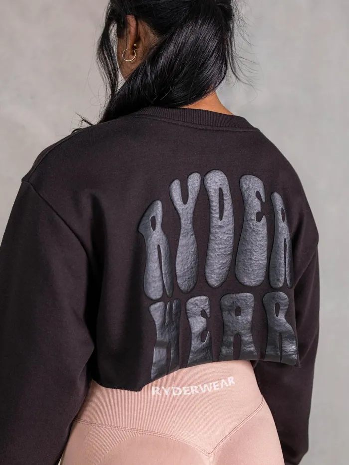 NRG Sweater 8211 Faded Black Women Ryderwear TShirts