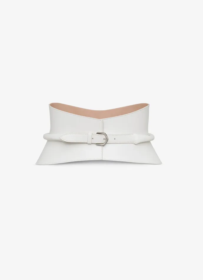 Nude NEO BUSTIER BELT IN CALFSKIN Women Alaa Corset Belts