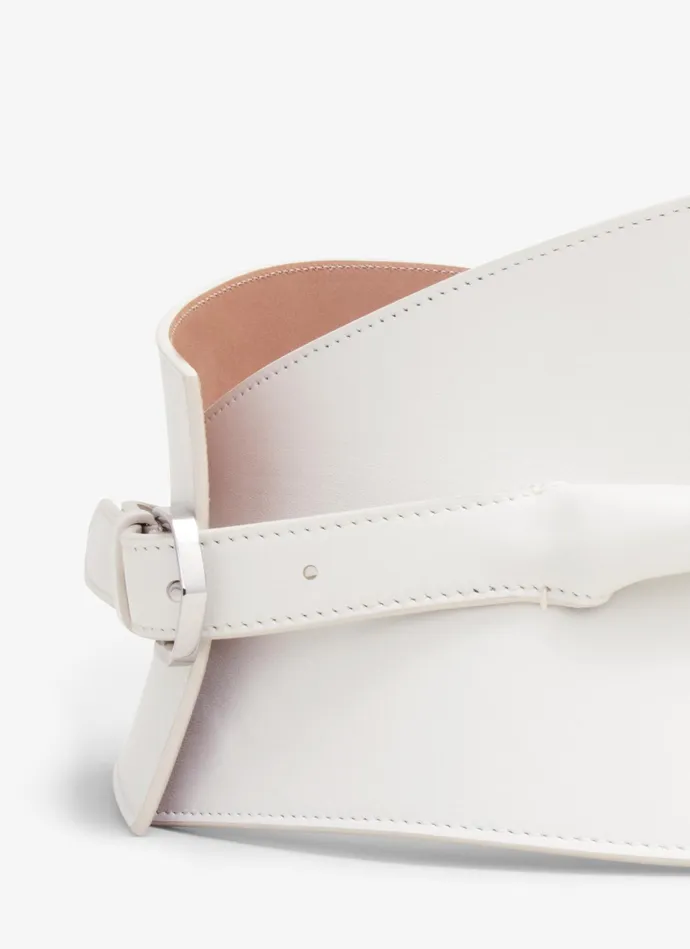 Nude NEO BUSTIER BELT IN CALFSKIN Women Alaa Corset Belts
